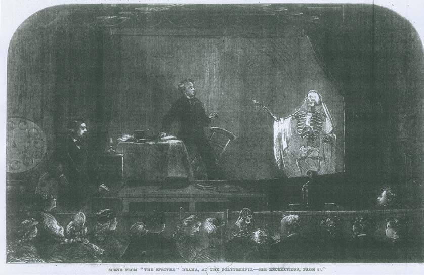 Illustration of Pepper's Ghost Illusion