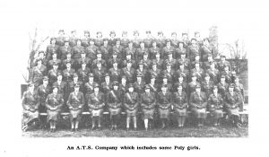 Group photograph of an ATS Company which includes some Poly Girls