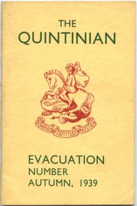 Front cover of The Quintinian, Autumn 1939